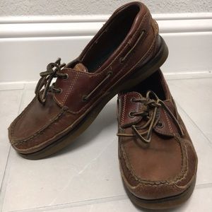 Vintage Sperry Top Siders Leather Boat Shoes 8 M